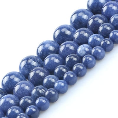 Prirodni kamen Plavi kristalni kvarcni mjesečev kamen Agati Tigrovo oko Žad Okrugle perle za izradu nakita Ručno izrađene narukvice Dodaci