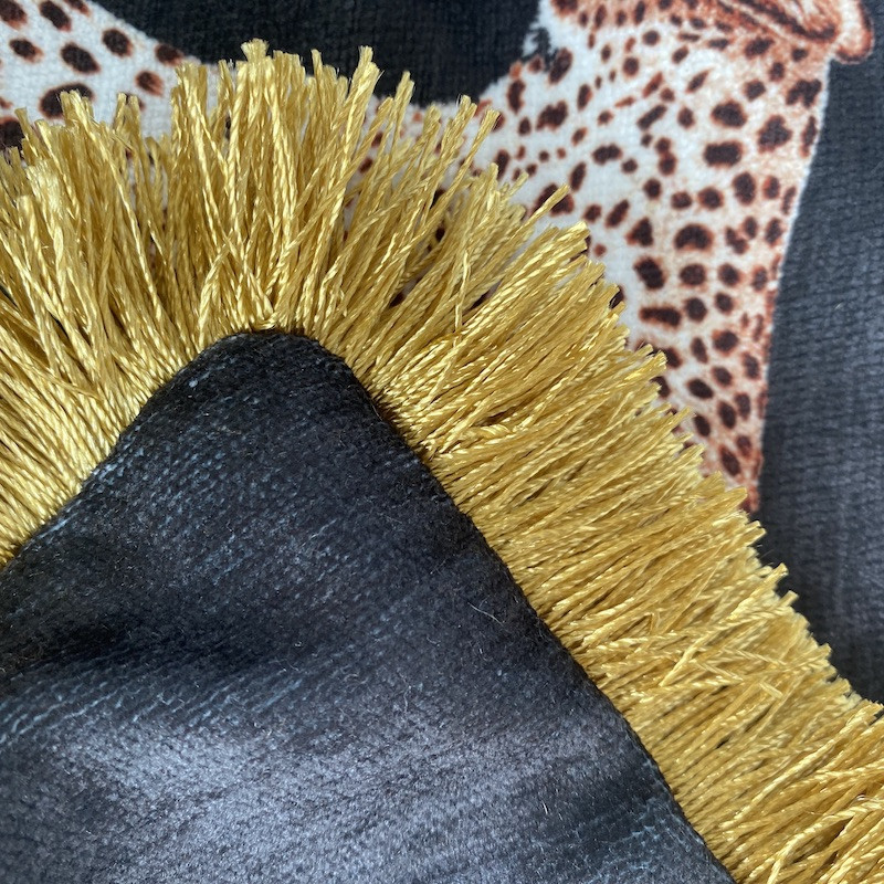 Otthoni dekoráció párnahuzat Dekoratív ágyéki párnahuzat Vintage Artistic Tiger Leopard Bojt Luxus Bolster kanapé székágy