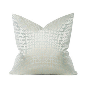 Lakásdekor Párnahuzat Dekoratív párnahuzat Modern Egyszerű Luxus Világoskék színű Geometrikus Jacquard Bird Print Art Coussin