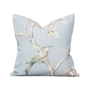 Lakásdekor Párnahuzat Dekoratív párnahuzat Modern Egyszerű Luxus Világoskék színű Geometrikus Jacquard Bird Print Art Coussin