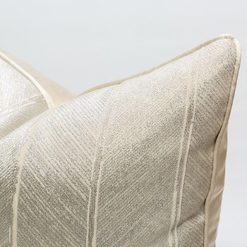 Διακόσμηση σπιτιού Luxury Ivory Geometric Art Κάλυμμα μαξιλαριού Διακοσμητική μαξιλαροθήκη Μοντέρνα απλή ρίγα καναπέ Καρέκλα Κρεβάτι Coussin