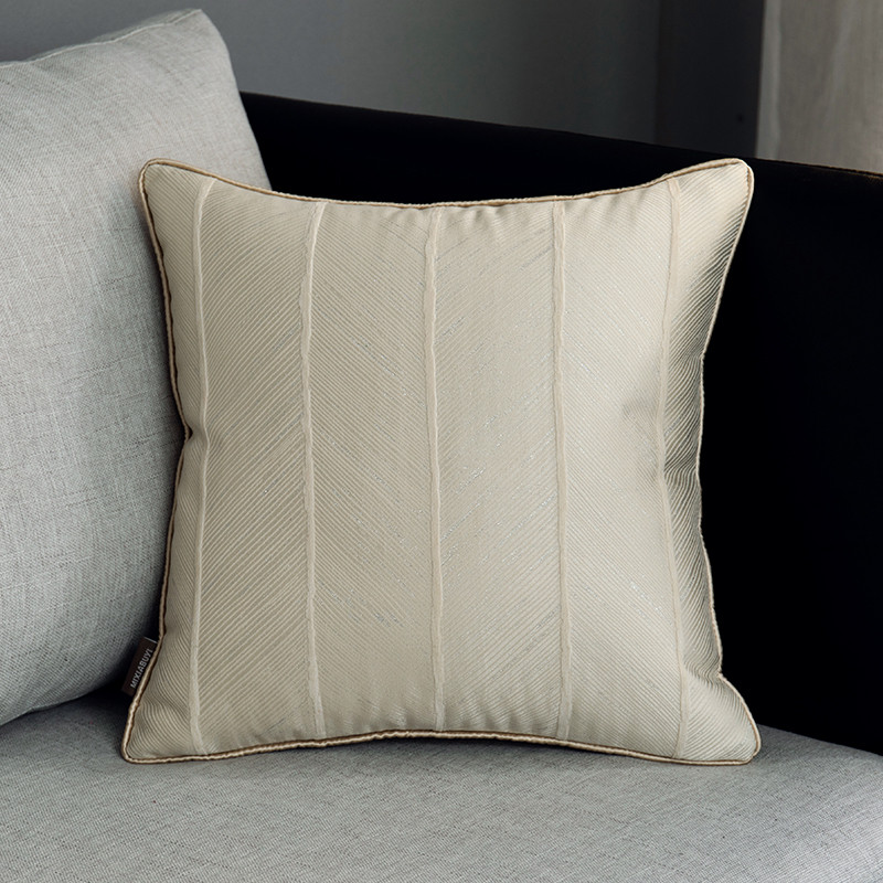 Home Decor Luksuzna bjelokost Geometric Art Jastučnica Ukrasna jastučnica Moderna Jednostavna prugasta Sofa Fotelja Posteljina Coussin