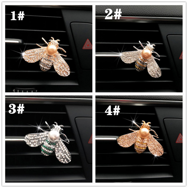 Crystal Bee autós légfrissítő Auto Outlet Parfüm Clip Diamond Belső Kiegészítők Autós Légnyílás Illat Diffúzor Autós stílus