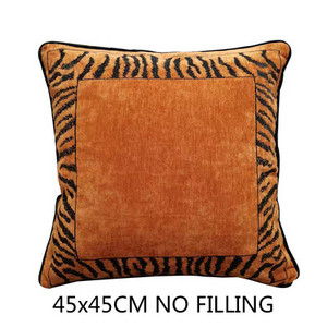Kućni dekor Jastuk Navlaka Ukrasna jastučnica Moderna Jednostavna Luksuzna Mekanarančasta Zebra Drvo Vez Kauč Fotelja Posteljina
