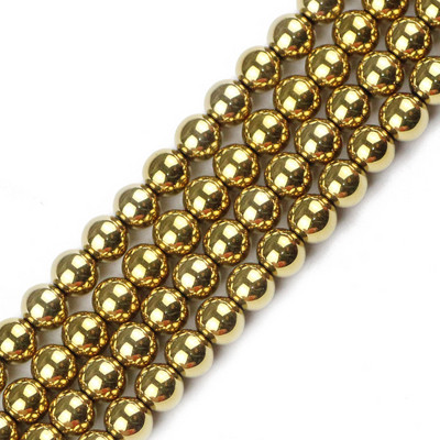 6 mm 100 komada plave, zlatne boje, ljubičaste, okrugle odstojnice od prirodnog kamena od hematita, labave perle za izradu nakita, narukvica, DIY dodataka