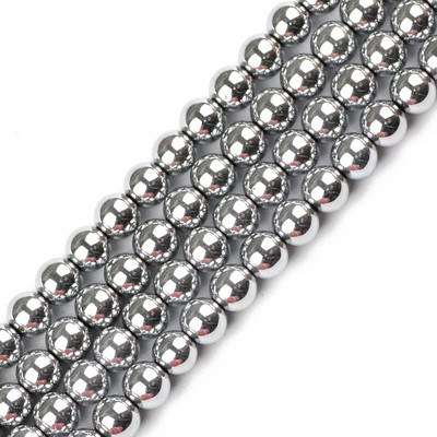 6 mm 100 komada plave, zlatne boje, ljubičaste, okrugle odstojnice od prirodnog kamena od hematita, labave perle za izradu nakita, narukvica, DIY dodataka