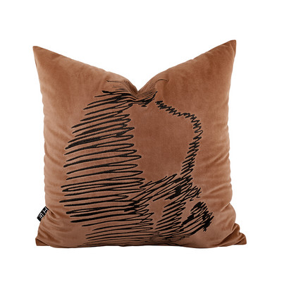 Moderna smeđa jastučnica 45x45cm Ukrasna ramazanska jastučna navlaka za dnevni boravak Sofa Kućni dekor Ukrasni jastuci