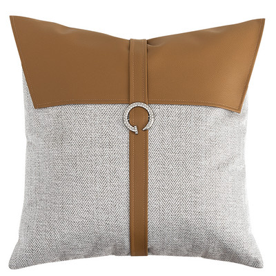 Moderna smeđa jastučnica 45x45cm Ukrasna ramazanska jastučna navlaka za dnevni boravak Sofa Kućni dekor Ukrasni jastuci