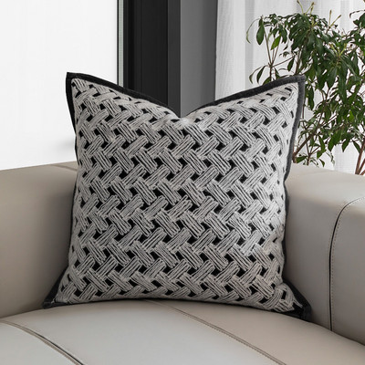 Moderna smeđa jastučnica 45x45cm Ukrasna ramazanska jastučna navlaka za dnevni boravak Sofa Kućni dekor Ukrasni jastuci