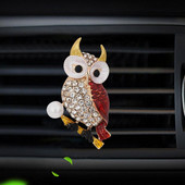 Automatski izlaz Osvježivač zraka Metalni osvježivač zraka za automobil Mirisni darovi Ventilacijski otvor Parfem Pearl Owl Crystal Parfem Clip