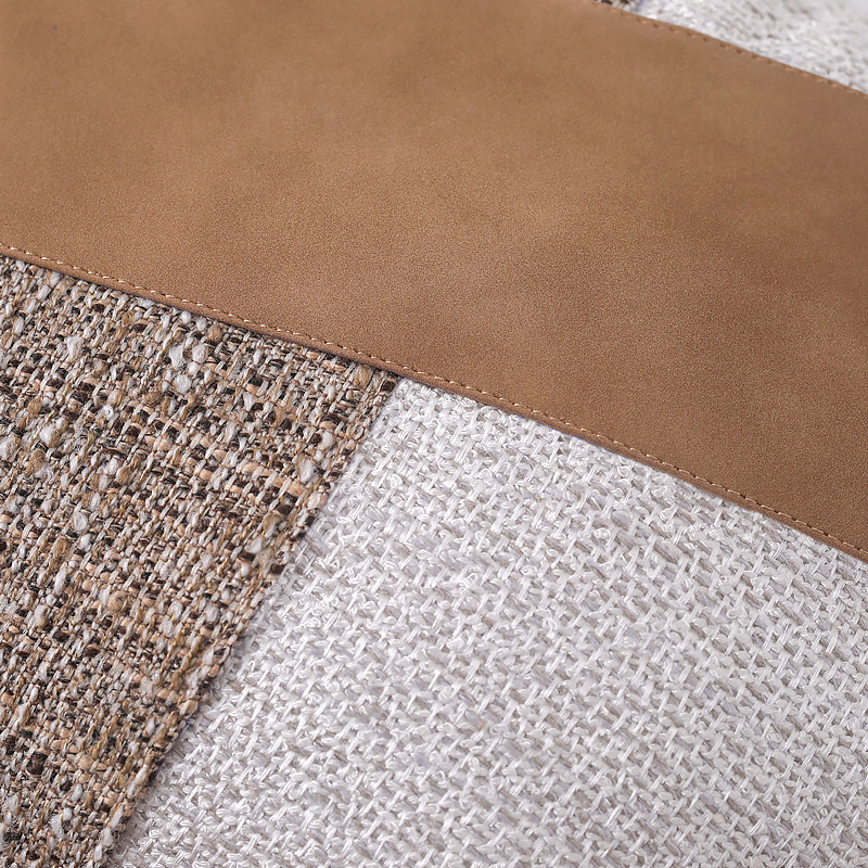 Model mekane dekoracije soba dnevni boravak kauč jastuk kožni šavovi u boji kave jastuk oko struka krevet jastuk torba jastuk za spavaću sobu