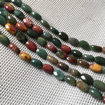 Természetes kő Oszlop forma Csiszolt gyöngyfűzés Achátok kristály Szórt gyöngyök ékszerkészítéshez barkácsolás nyaklánc karkötő kiegészítők