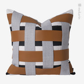 Jednostavan i moderan hotelska spavaća soba četvrtasti jastuk narančasta crna tkana sofa jastuk za dnevni boravak jastuk restoran vinarija jastuk