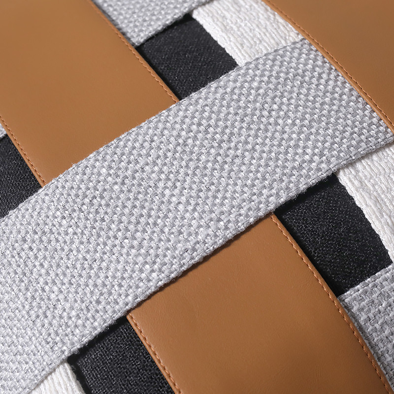 Jednostavan i moderan hotelska spavaća soba četvrtasti jastuk narančasta crna tkana sofa jastuk za dnevni boravak jastuk restoran vinarija jastuk