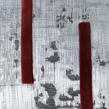 Μαξιλάρι πρωτότυπου σχεδιασμού, μαξιλαροθήκη, πλάτη καναπέ σαλονιού, διακοσμητικό μαξιλάρι ραφής με κόκκινη γραμμή, μαξιλάρι κρεβατοκάμαρας