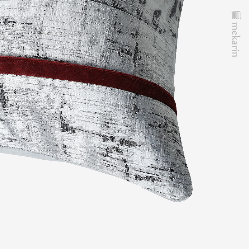Jastuk originalnog dizajna, jastučnica, naslon za kauč u dnevnoj sobi, ukrasni jastuk sa crvenim šavovima, jastuk za spavaću sobu