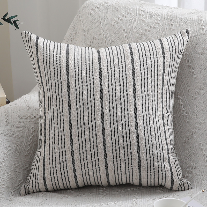 Homaxy Ukrasna jastučnica za kauč Udobna jastučnica Jednostavna prugasta jastučnica za krevet Estetska 45x45 30x50 50x50
