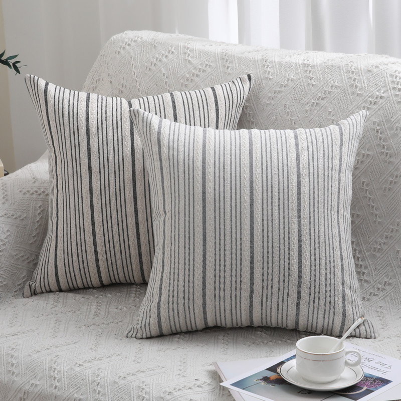 Homaxy Ukrasna jastučnica za kauč Udobna jastučnica Jednostavna prugasta jastučnica za krevet Estetska 45x45 30x50 50x50