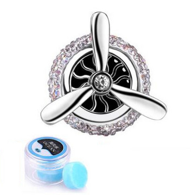 Autóstílus Bling Diamond Air Force Autóillat Aromaterápia Illóolaj Autóillat Diffúzor Crystal Outlet Légtisztító