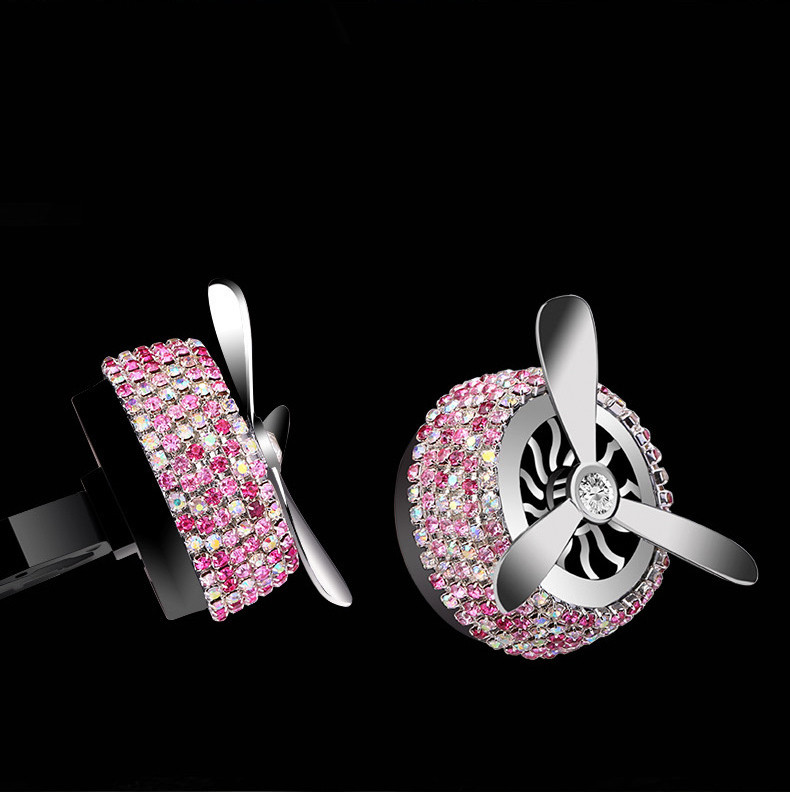 Autóstílus Bling Diamond Air Force Autóillat Aromaterápia Illóolaj Autóillat Diffúzor Crystal Outlet Légtisztító