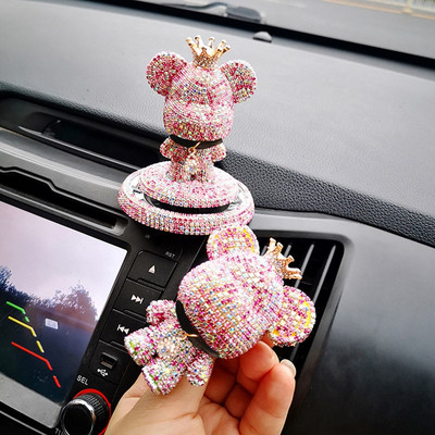 Crtani slatki medvjed parfem za automobil miris za aromaterapiju za automobil ukras za unutrašnjost auta pribor za ispuh zraka klip lagani miris