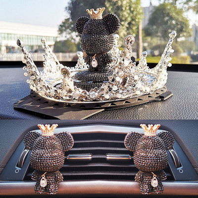 Crtani slatki medvjed parfem za automobil miris za aromaterapiju za automobil ukras za unutrašnjost auta pribor za ispuh zraka klip lagani miris