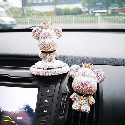 Crtani slatki medvjed parfem za automobil miris za aromaterapiju za automobil ukras za unutrašnjost auta pribor za ispuh zraka klip lagani miris