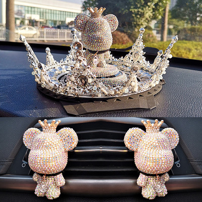 Crtani slatki medvjed parfem za automobil miris za aromaterapiju za automobil ukras za unutrašnjost auta pribor za ispuh zraka klip lagani miris