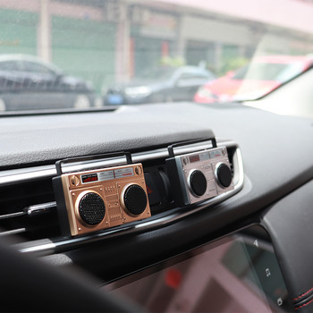 Κράμα αλουμινίου Vintage ραδιόφωνο στυλ αυτοκινήτου Άρωμα εξαερισμού Κλιπ αυτοκινήτου Αποσμητικό αέρα Στερεά καλή οσμή Άρωμα Δροσερή διακόσμηση Το καλύτερο δώρο
