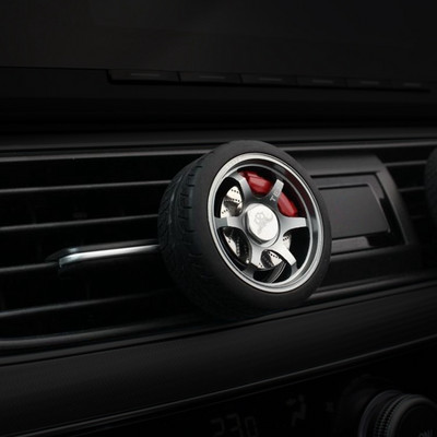Difuzor de parfum auto Decor interior Jante din aliaj Orificii de aerisire Cleme de ieșire Stick de burete Fitil Miros de parfum în Odorizante de mașină