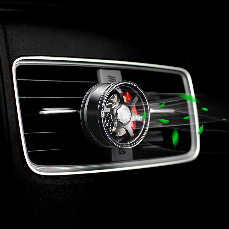 Difuzor de parfum auto Decor interior Jante din aliaj Orificii de aerisire Cleme de ieșire Stick de burete Fitil Miros de parfum în Odorizante de mașină
