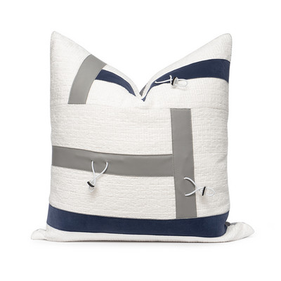 Lagane luksuzne INS jastučnice Ukrasni smeđi kožni jastuk za struk Kućni dekor kauč Crno bijeli Jastuk za jastuke 45x45cm 30x50cm