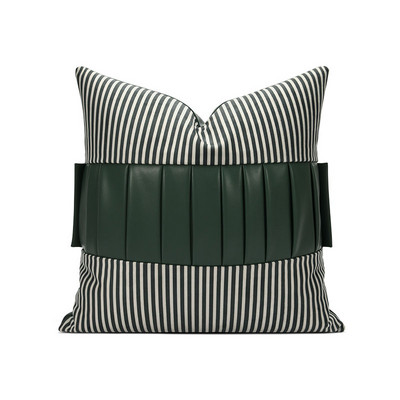 Lagane luksuzne INS jastučnice Ukrasni smeđi kožni jastuk za struk Kućni dekor kauč Crno bijeli Jastuk za jastuke 45x45cm 30x50cm