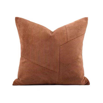 Lagane luksuzne INS jastučnice Ukrasni smeđi kožni jastuk za struk Kućni dekor kauč Crno bijeli Jastuk za jastuke 45x45cm 30x50cm