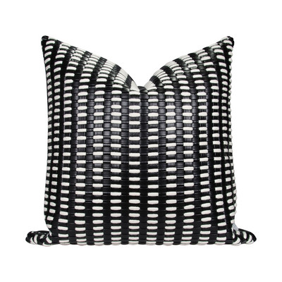 Lagane luksuzne INS jastučnice Ukrasni smeđi kožni jastuk za struk Kućni dekor kauč Crno bijeli Jastuk za jastuke 45x45cm 30x50cm