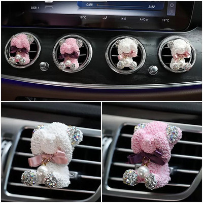 Bling osvježivač zraka za automobil Cute Bear Crystal Auto Parfem Otvor za ventilaciju Klima Difuzor Čvrsti parfem Dodaci za interijer