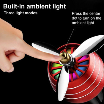Уникален дизайн на вентилатор за освежител за въздух за кола Дълготрайна употреба Освежител за вентилационни отвори за кола
