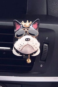 Creative Couple Bulldog Автомобилен освежител за въздух Гипсов парфюм Автоклиматик Изход за парфюми Щипка Ароматерапевтичен декор Орнаменти