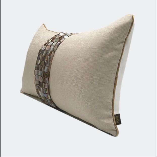 Ukrasne karirane jastučnice za dnevnu sobu Zlatne rese Novi modeli Jastučnice oko struka Kućni dekor Jastuci za sofe 30x50cm