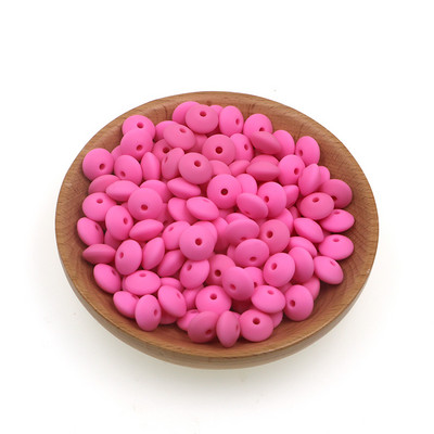 Sunrony 50 kom 12 mm biserne silikonske perle od leće Ekološke perle za narukvice DIY komponente lančića za dudu za izradu nakita
