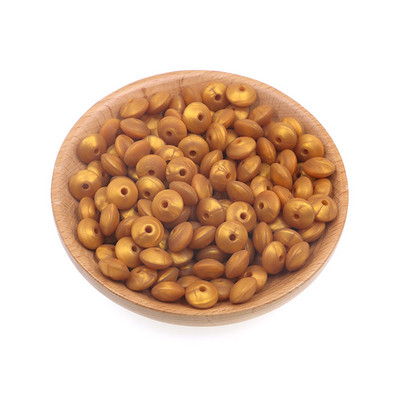 Sunrony 50 kom 12 mm biserne silikonske perle od leće Ekološke perle za narukvice DIY komponente lančića za dudu za izradu nakita