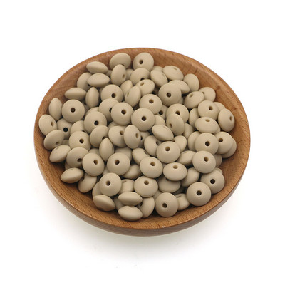 Sunrony 50 kom 12 mm biserne silikonske perle od leće Ekološke perle za narukvice DIY komponente lančića za dudu za izradu nakita