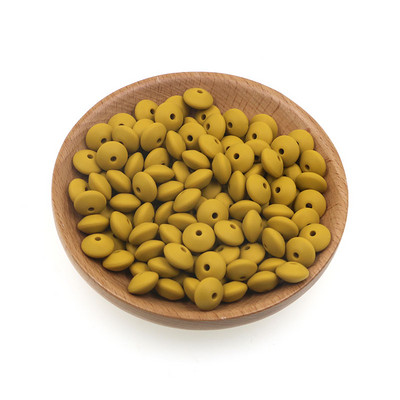 Sunrony 50 kom 12 mm biserne silikonske perle od leće Ekološke perle za narukvice DIY komponente lančića za dudu za izradu nakita