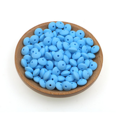 Sunrony 50 kom 12 mm biserne silikonske perle od leće Ekološke perle za narukvice DIY komponente lančića za dudu za izradu nakita