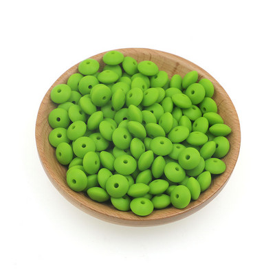 Sunrony 50 kom 12 mm biserne silikonske perle od leće Ekološke perle za narukvice DIY komponente lančića za dudu za izradu nakita