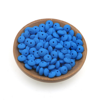 Sunrony 50 kom 12 mm biserne silikonske perle od leće Ekološke perle za narukvice DIY komponente lančića za dudu za izradu nakita