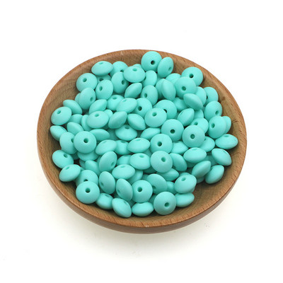 Sunrony 50 kom 12 mm biserne silikonske perle od leće Ekološke perle za narukvice DIY komponente lančića za dudu za izradu nakita