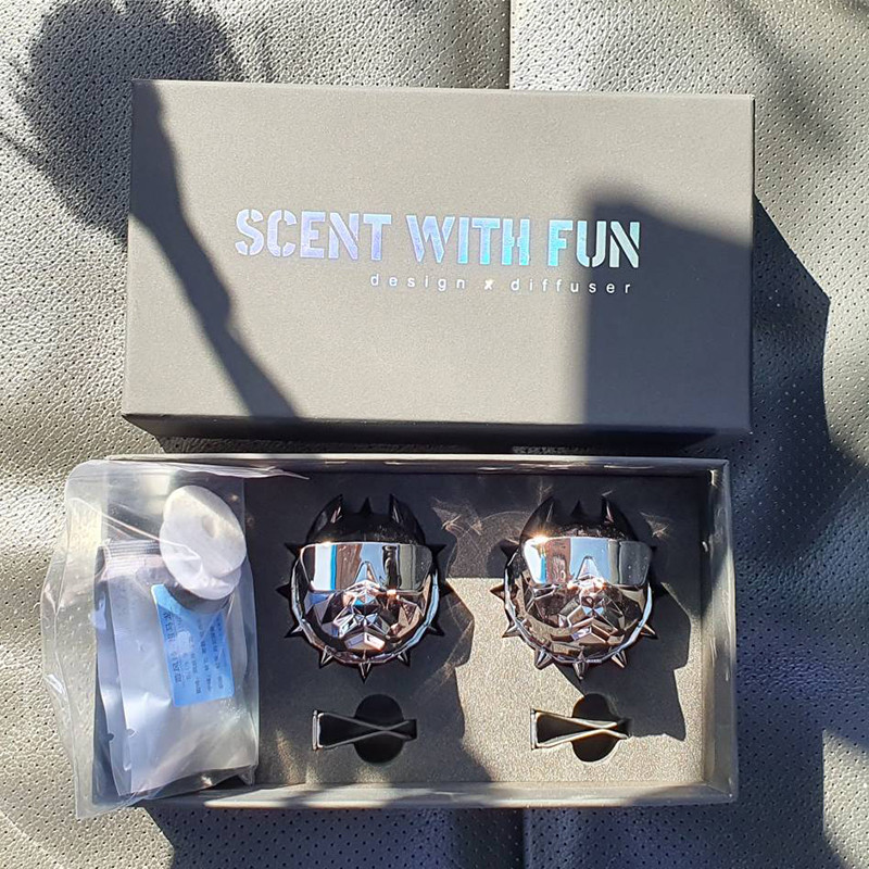 „Bulldog“ automobilių kvepalų kvapų difuzoriaus oro gaivikliai su magnetiniu spaustuku „Auto Vents“ kvapų kvepalų dovanų dėžutė Automobilio interjero dekoras