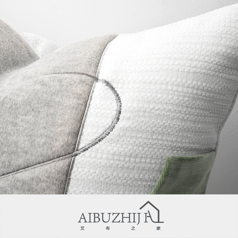 Svijetlo zelene kožne jastučnice Geometrijski komadni jastuci 45x45cm 30x50cm Jastuci za kauč za uređenje doma