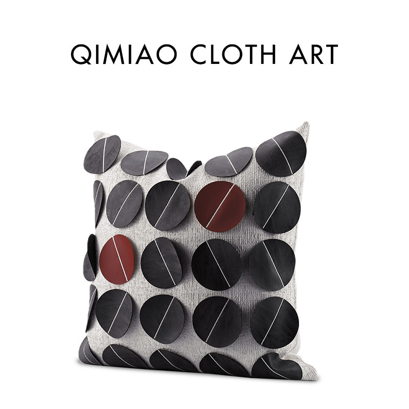 Gruba tekstura tkanine izvezene jastučnice 45x45 cm moderne europske navlake za jastuke ukrasni jastuci za kauč